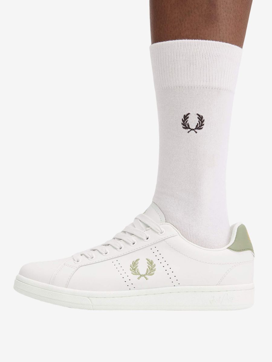 FRED PERRY — Обувь B721 Leather Light Ecru