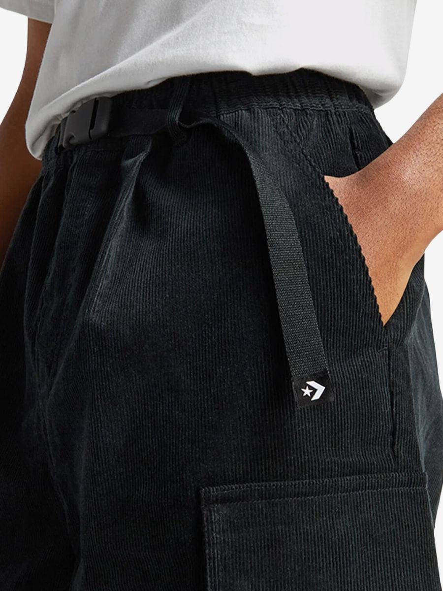 CONVERSE — Штаны Corduroy Cargo Pants Black