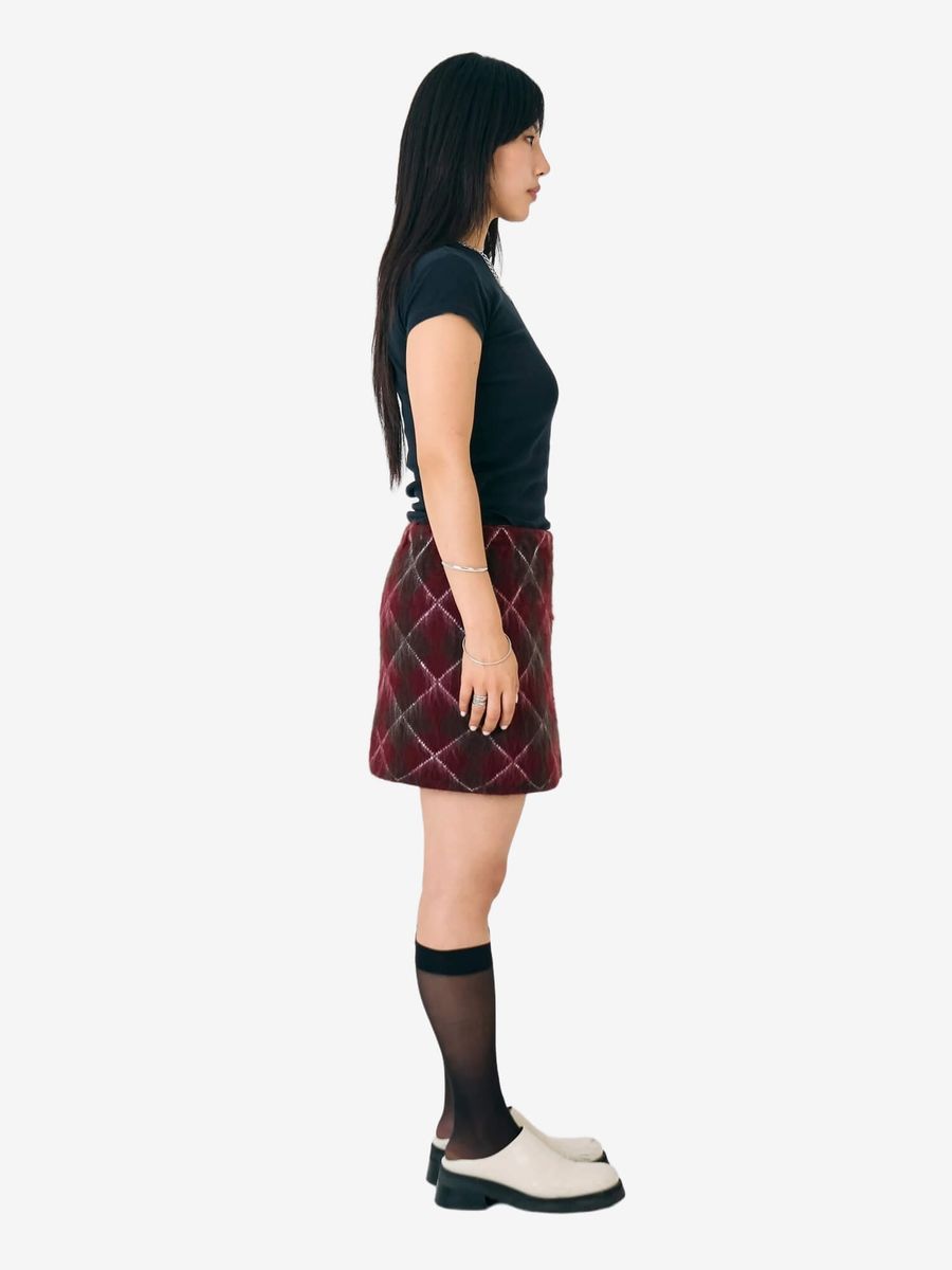 THE RAGGED PRIEST — Юбка Estate Skirt Maroon