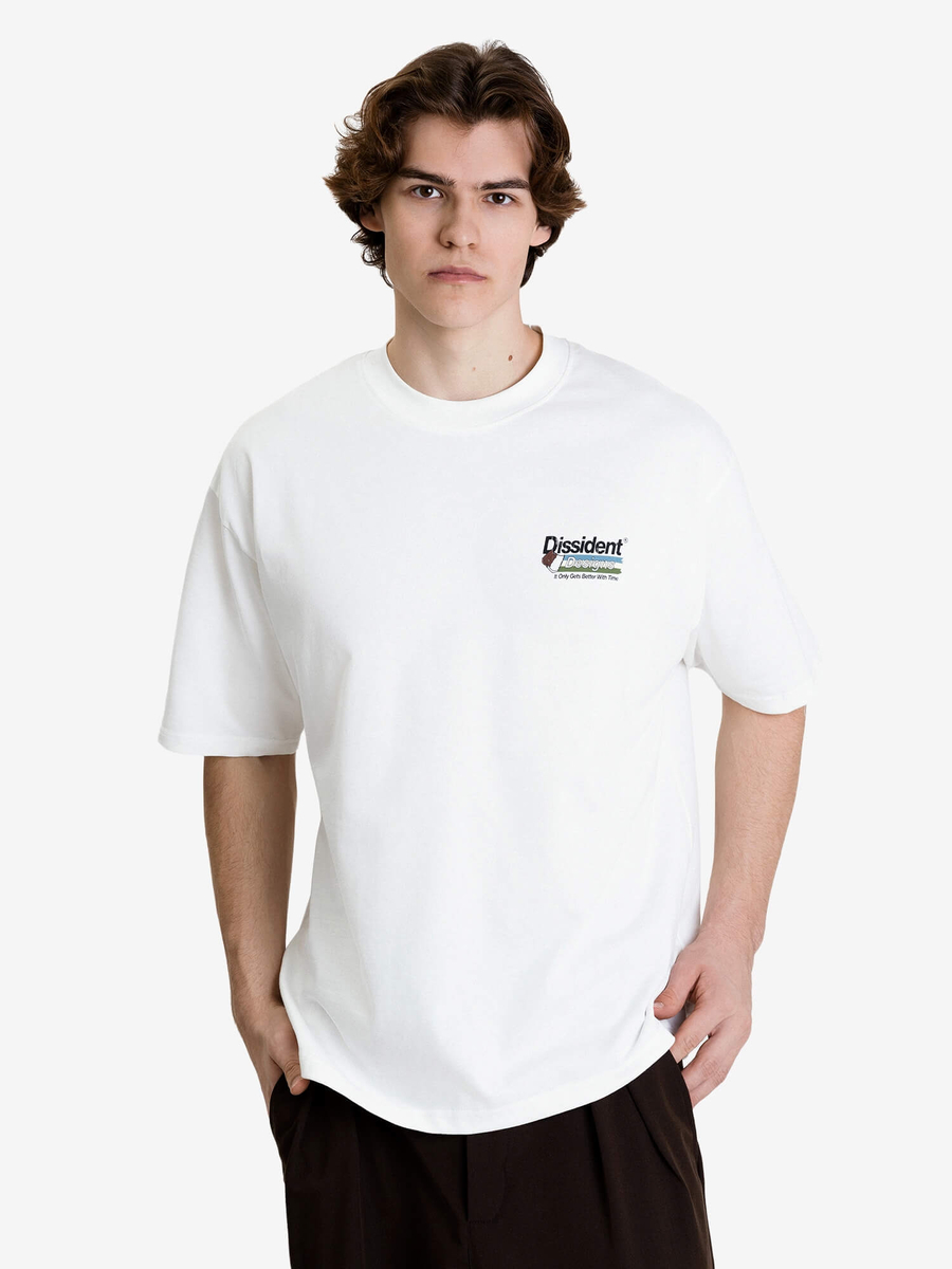 DISSIDENT — Футболка Print Works Tee in Milk