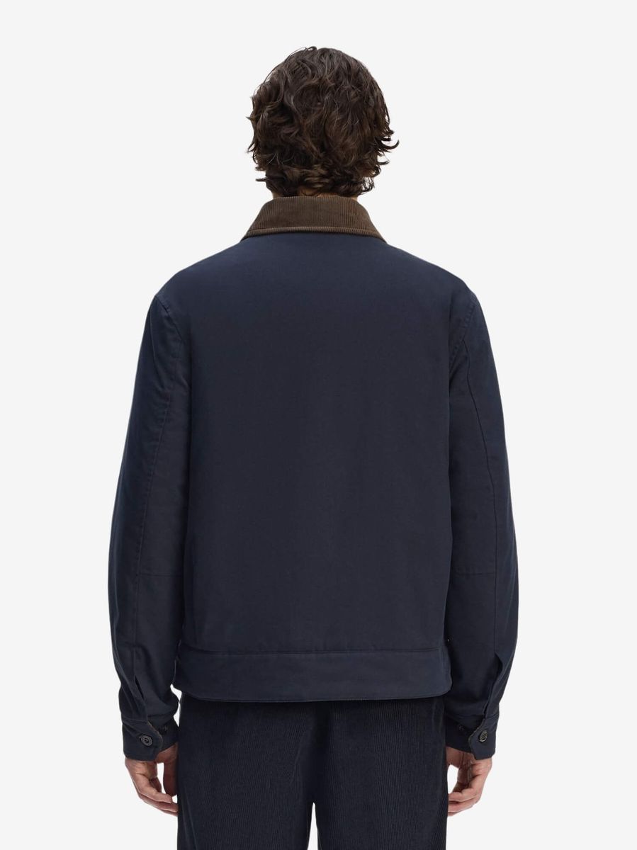 FRED PERRY — Куртка Cotton Caban Jacket Navy/White
