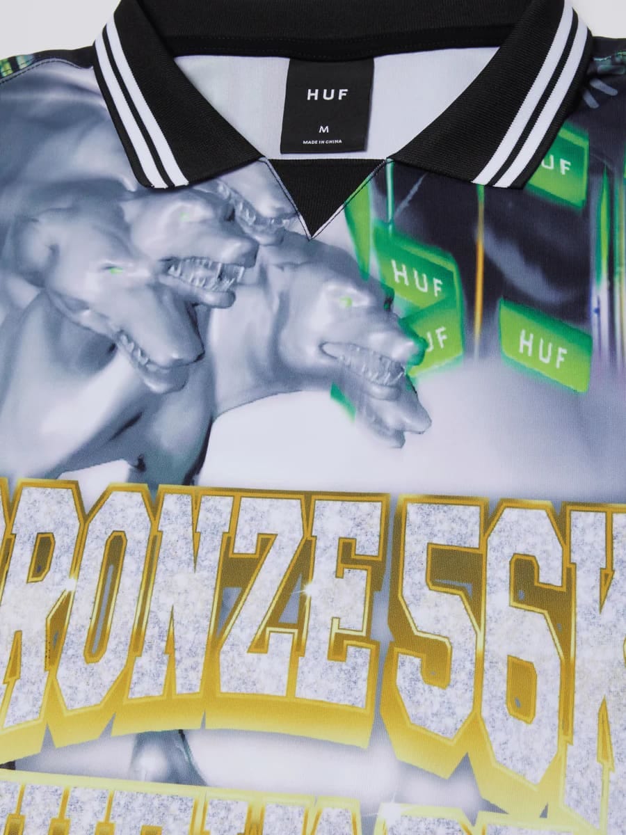 HUF — Джерси HUF x Bronze56K Glitched Soccer Jersey Multi