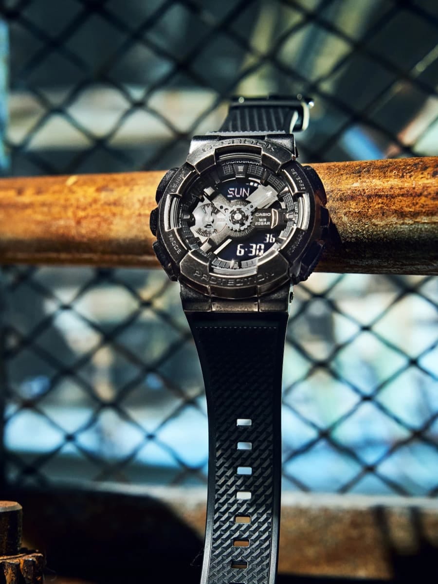 CASIO — Часы G-Shock GM-110VB-1A Black/Steel Grey
