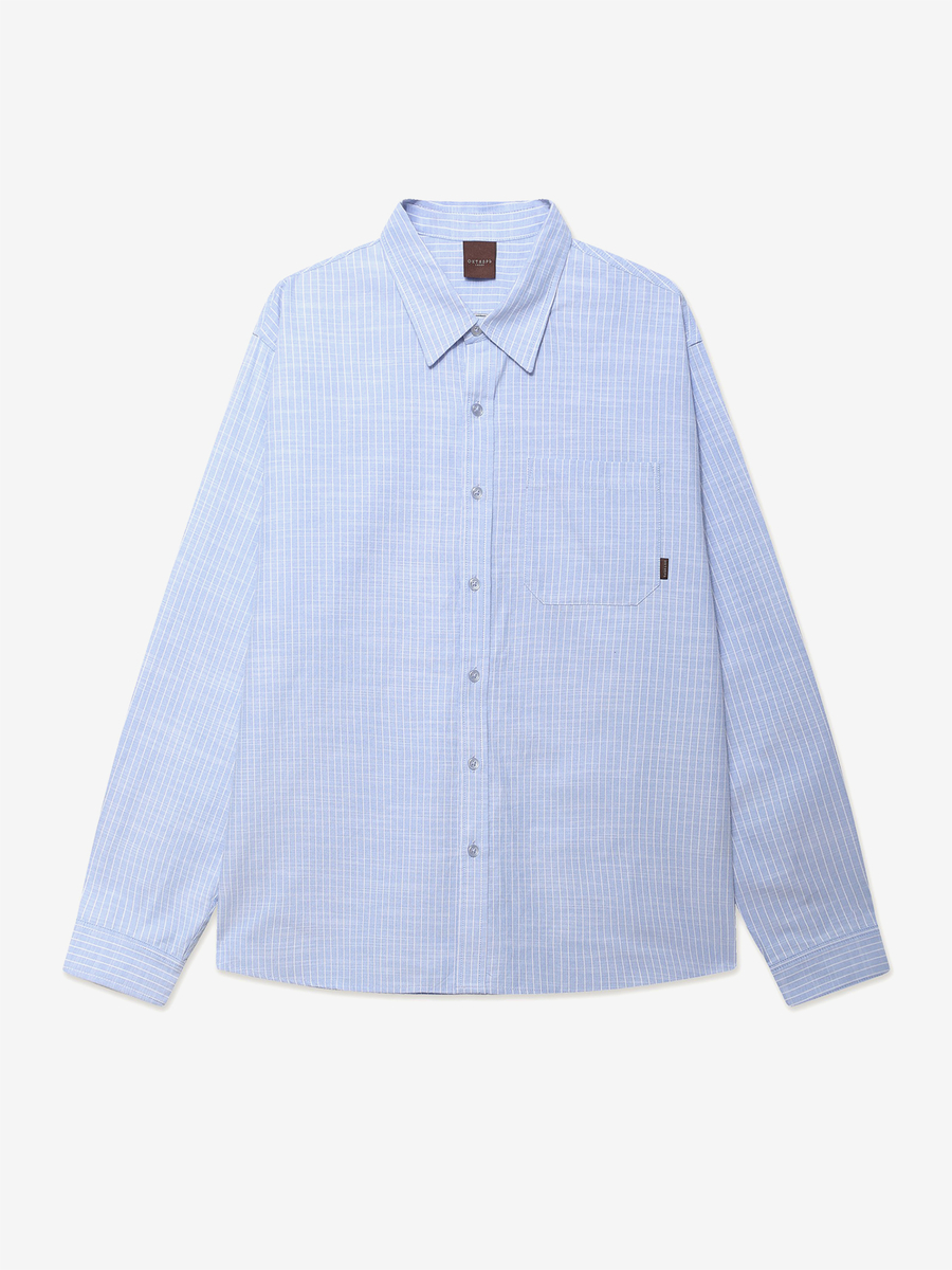 ОКТЯБРЬ — Рубашка AW'26 Stripe Oxford LS Blue Stripe