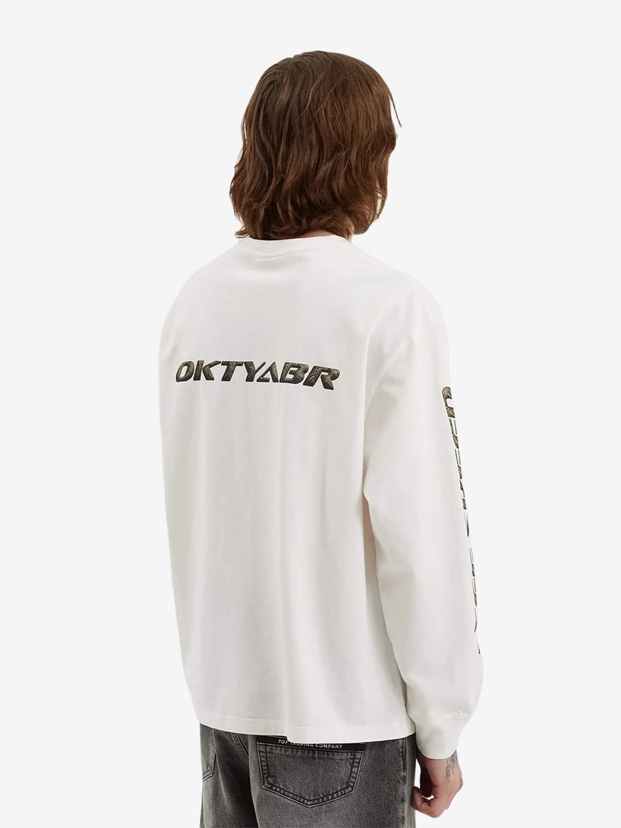 ОКТЯБРЬ — Лонгслив SS'26 Speed White