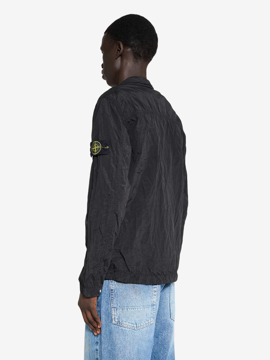 STONE ISLAND — Овершот Nylon Metal ECONYL Jacket Black