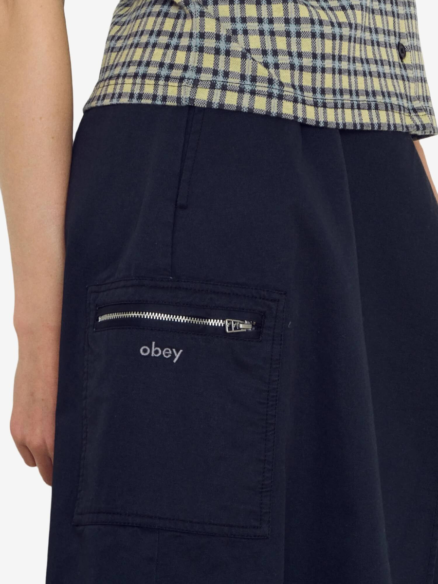 OBEY — Юбка W Arena Wrap Skirt Black
