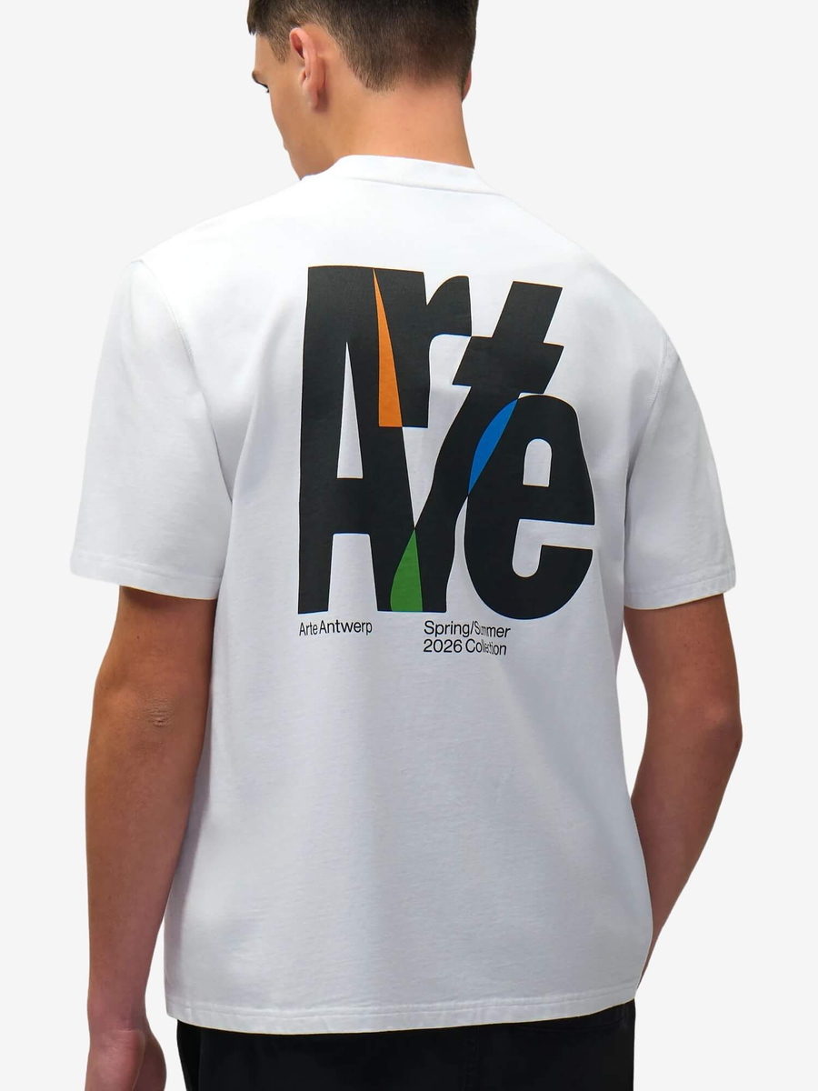 ARTE ANTWERP — Футболка Big Logo Back Tee White