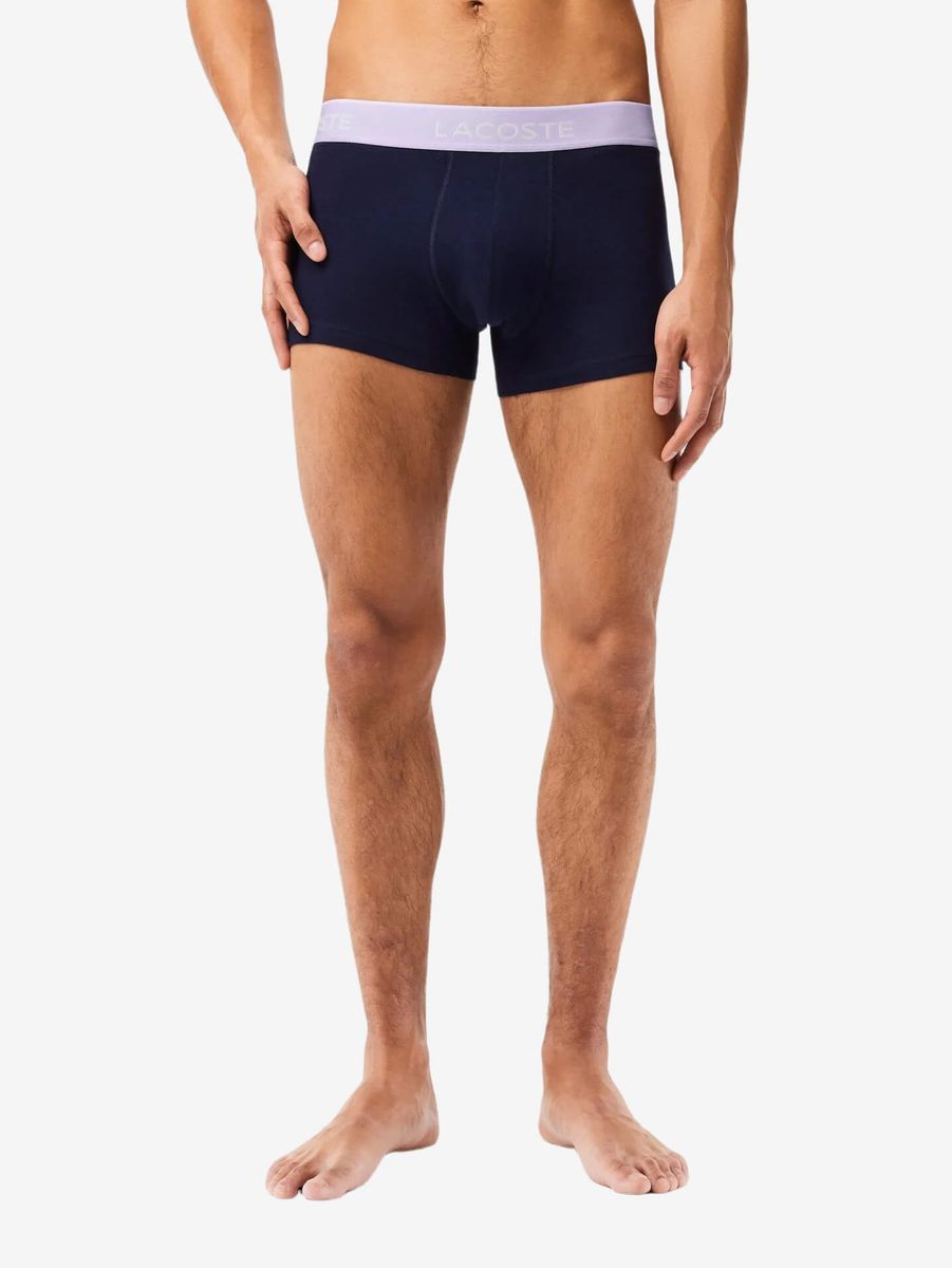 LACOSTE — Комплект Трусов Casual Boxer Brief Black/Violet/Orange/Mint