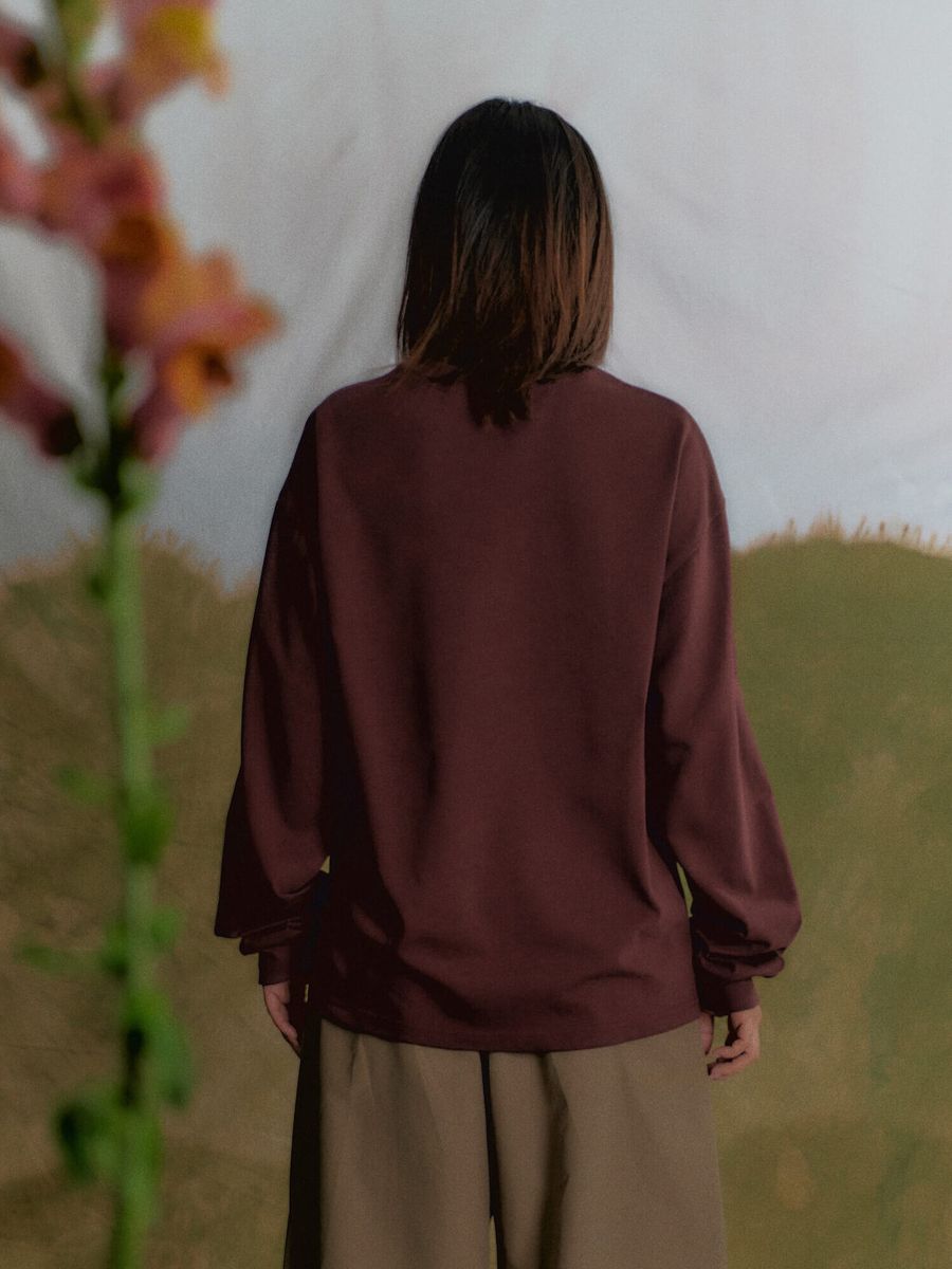 CALLED A GARMENT — Лонгслив  College Вишневый