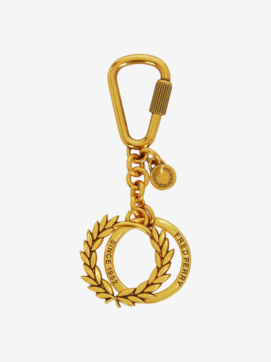 FRED PERRY — Карабин Laurel Wreath Key Ring Gold