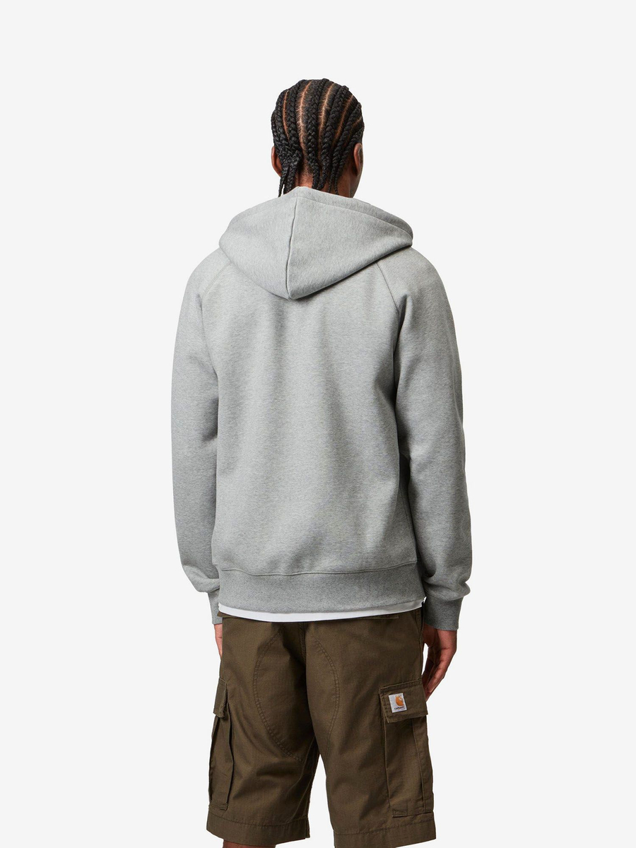CARHARTT WIP — Худи Zip Chase Grey Heather/Gold
