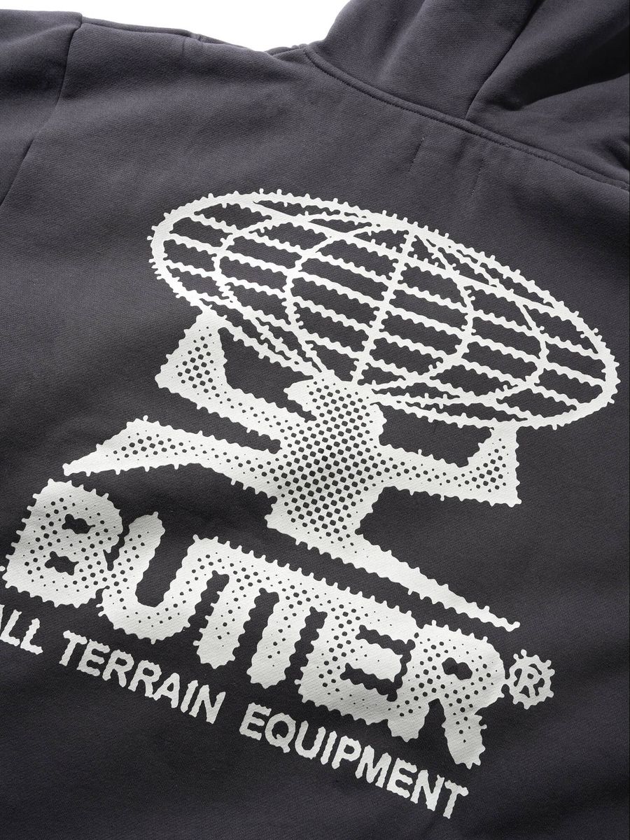 BUTTER GOODS — Худи Terrain Washed Black