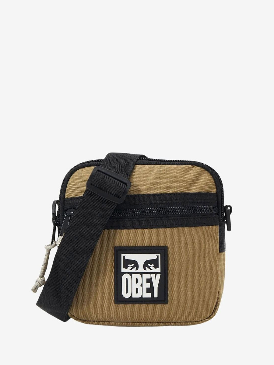 OBEY — Сумка Small Messenger Bag Silver Grey