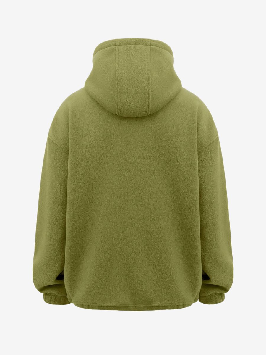 CALLED A GARMENT — Худи Флис Wrap Оливковый