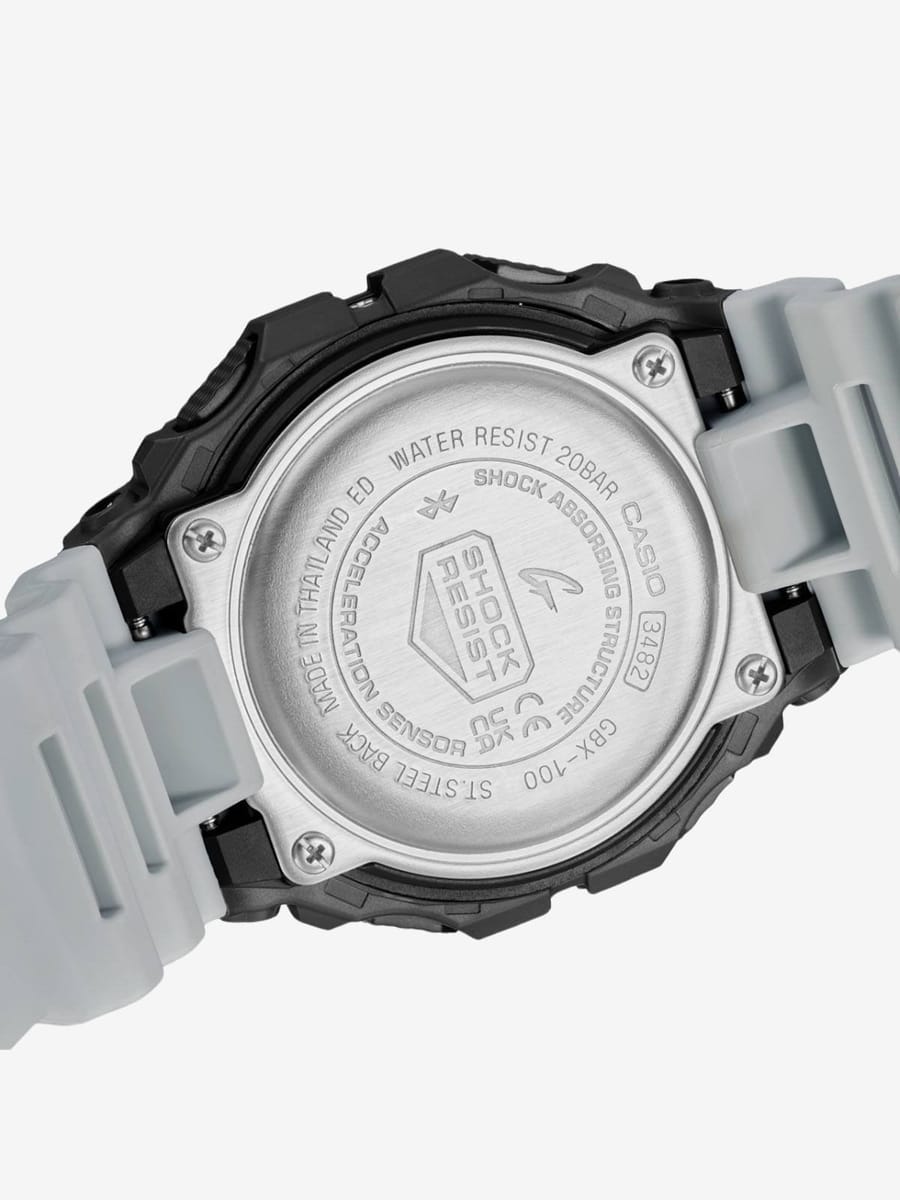 CASIO — Часы G-SHOCK Bluetooth GBX-100TT-8 Light Blue/Black