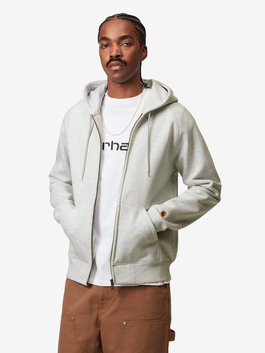 CARHARTT WIP — Zip-Худи Chase Ash Heather/Gold
