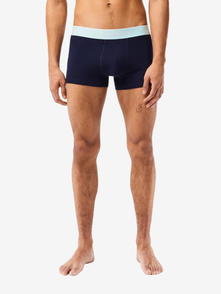 LACOSTE — Комплект Трусов Casual Boxer Brief Black/Violet/Orange/Mint