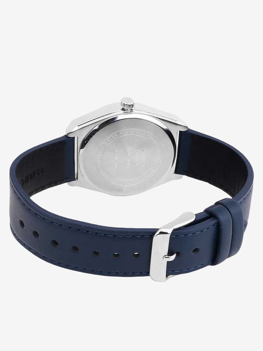 CASIO — Часы Casio Collection MTP-M300L-7A Silver/Navy Blue Leather