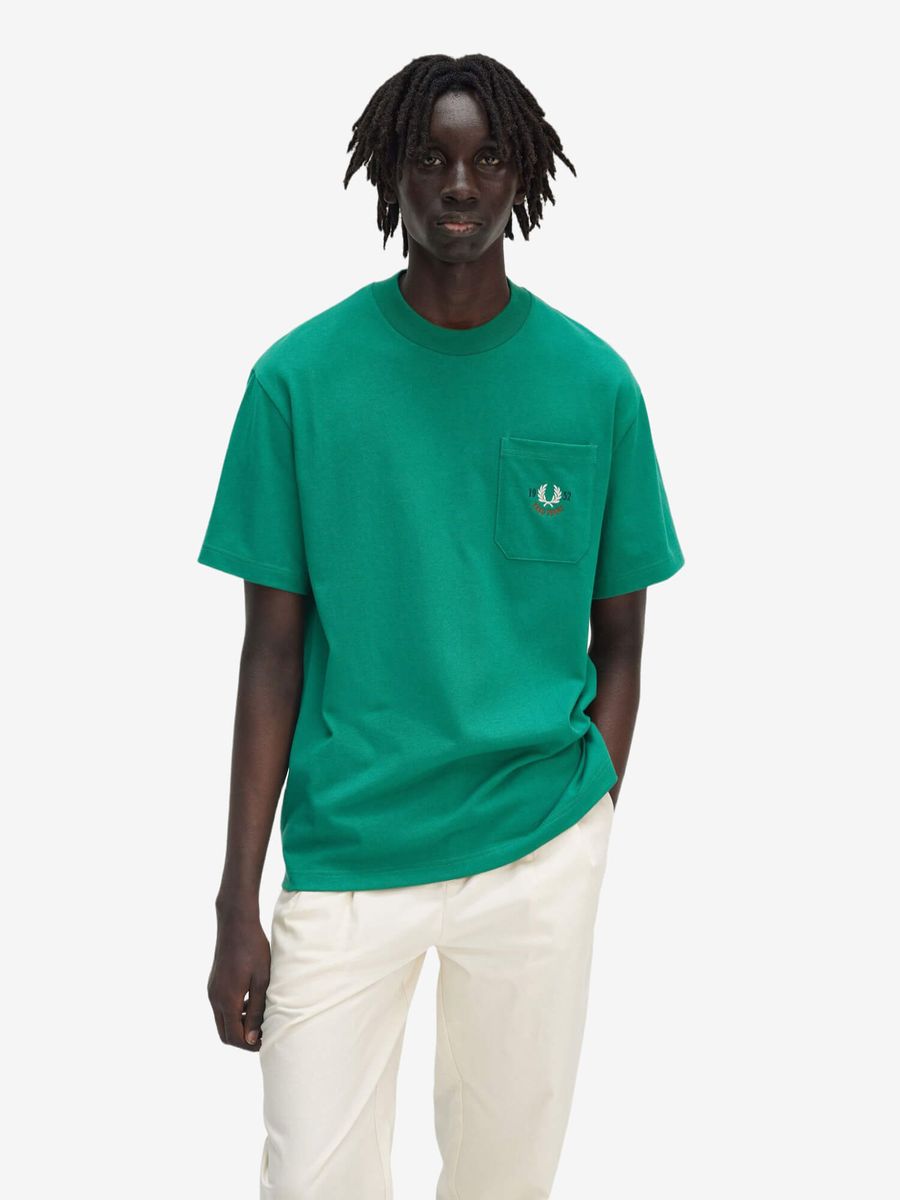 FRED PERRY — Футболка Relaxed 1952 Label Green