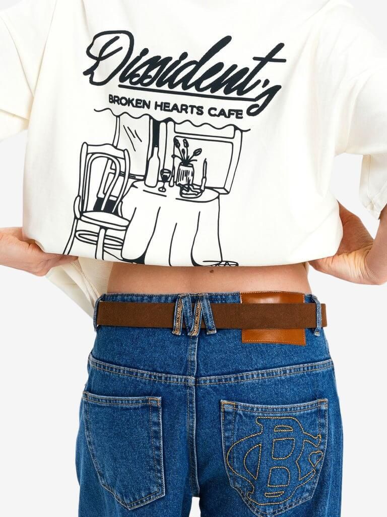 DISSIDENT — Джинсы Coat of Hearts Baggy Jeans Blue
