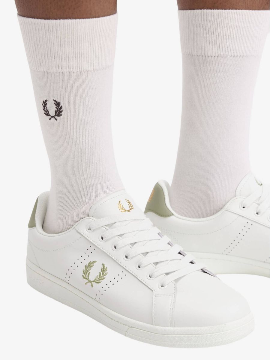 FRED PERRY — Обувь B721 Leather Light Ecru
