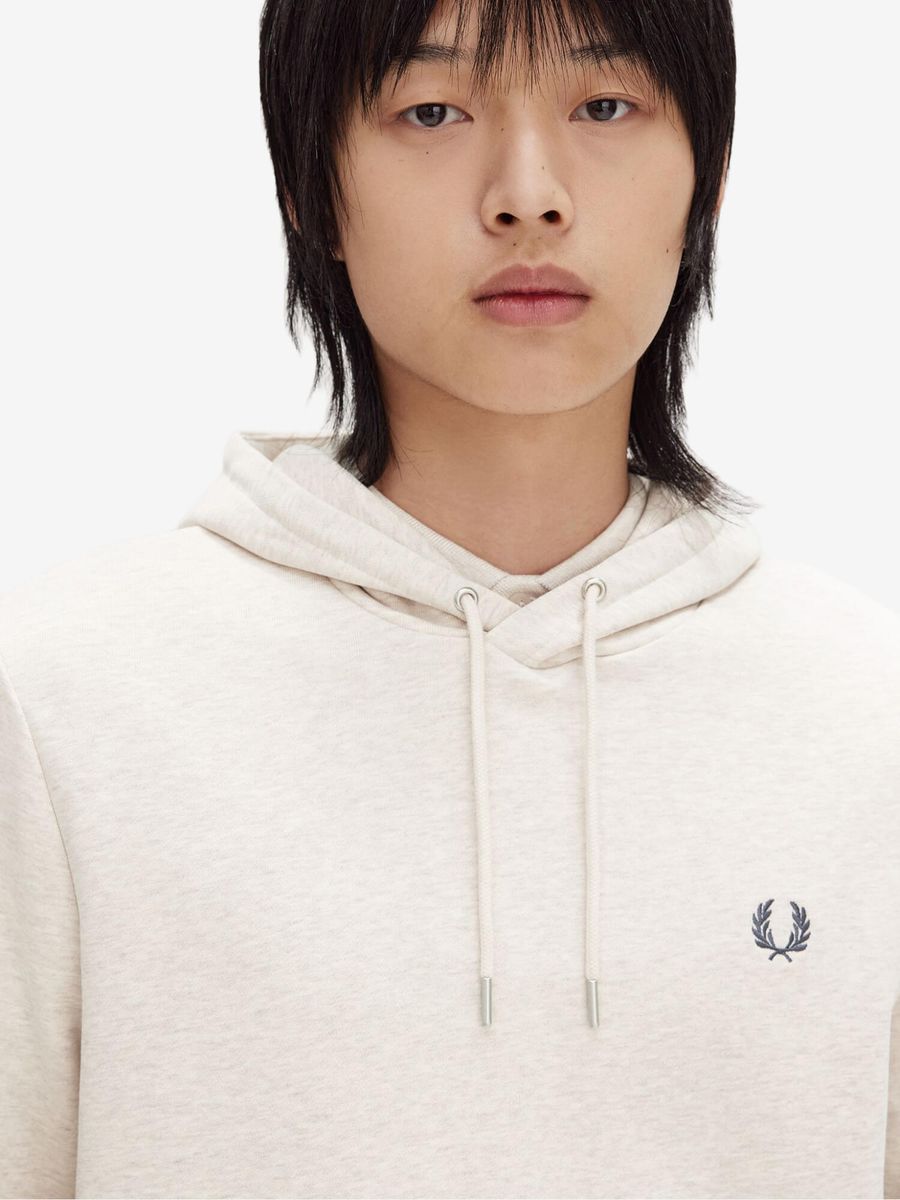 FRED PERRY — Худи Tipped Hooded Porridge Marl/Grey