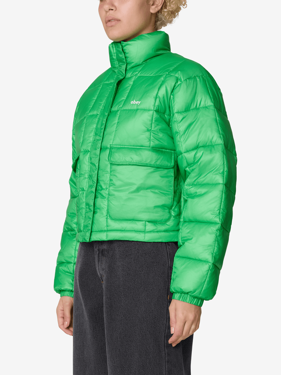 OBEY — Куртка Пуховик W Surface Puffer Green