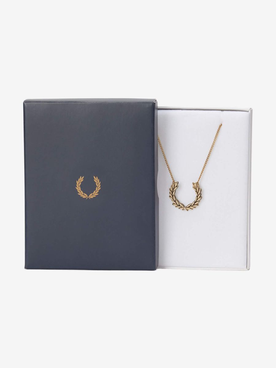 FRED PERRY — Подвеска Laurel Wreath Necklace Gold