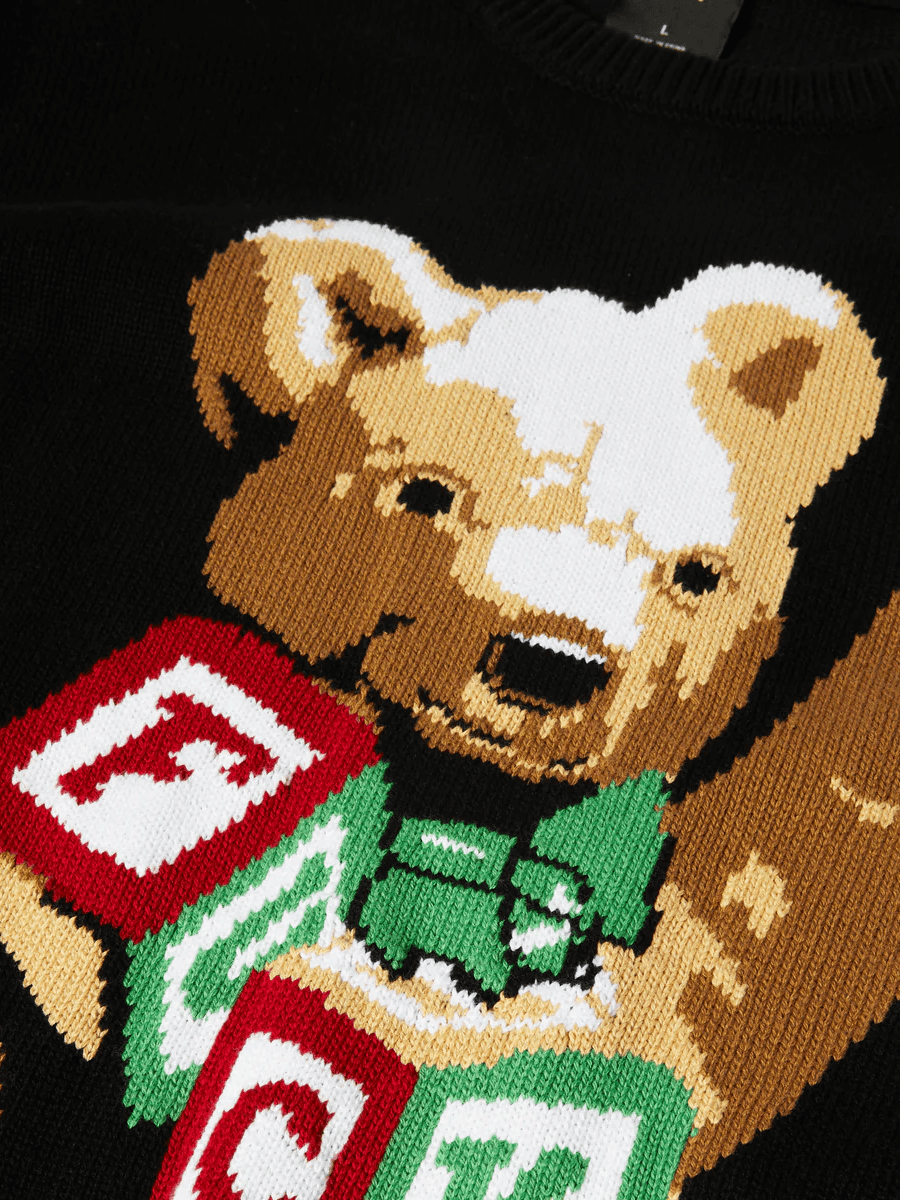 HUF — Свитер вязаный Gift Bear Intarsia Sweater Black