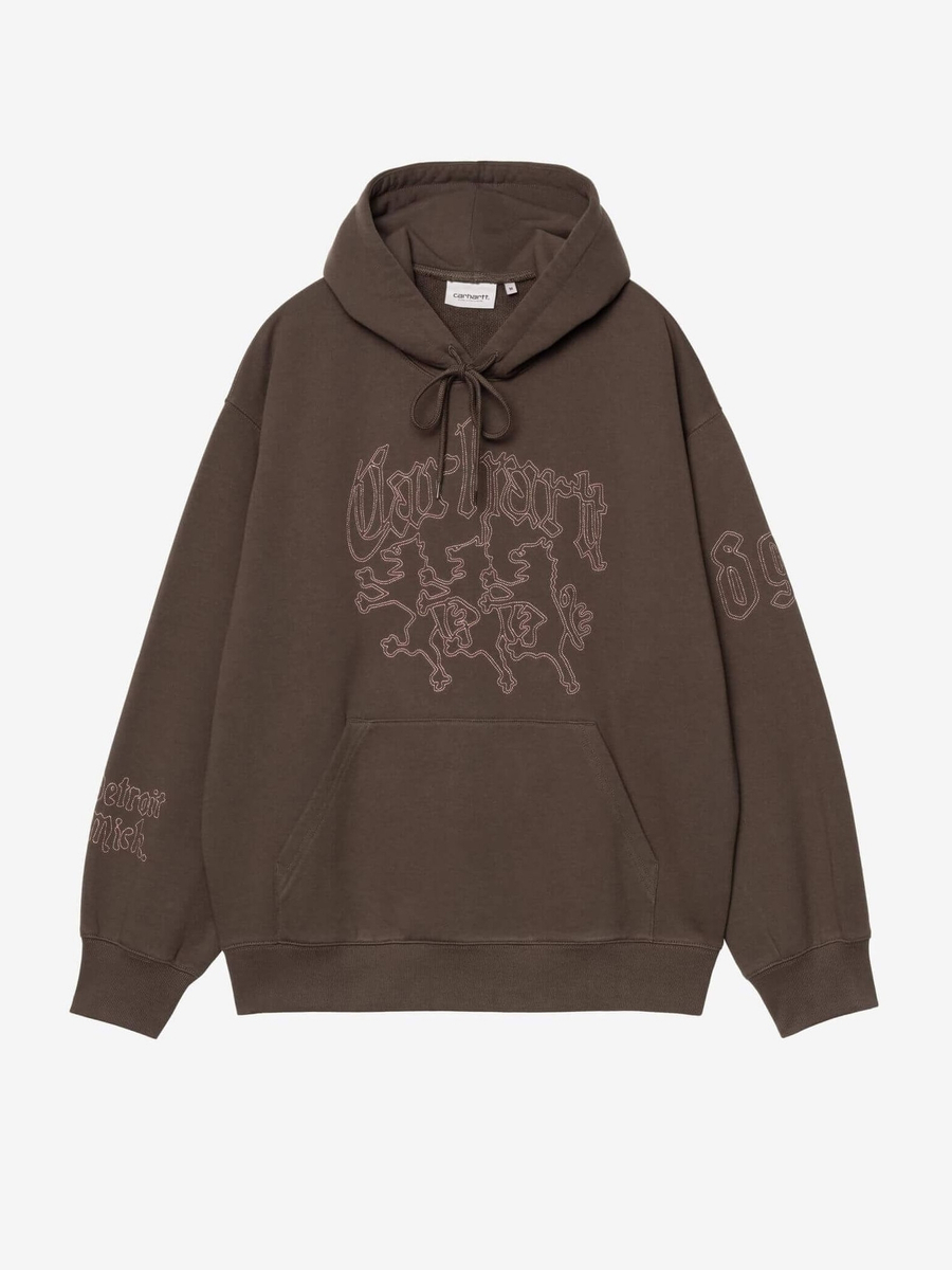 CARHARTT WIP — Худи Hooded Hackwork Sweat Vitola/Glassy Pink
