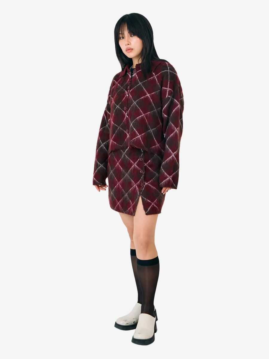 THE RAGGED PRIEST — Юбка Estate Skirt Maroon