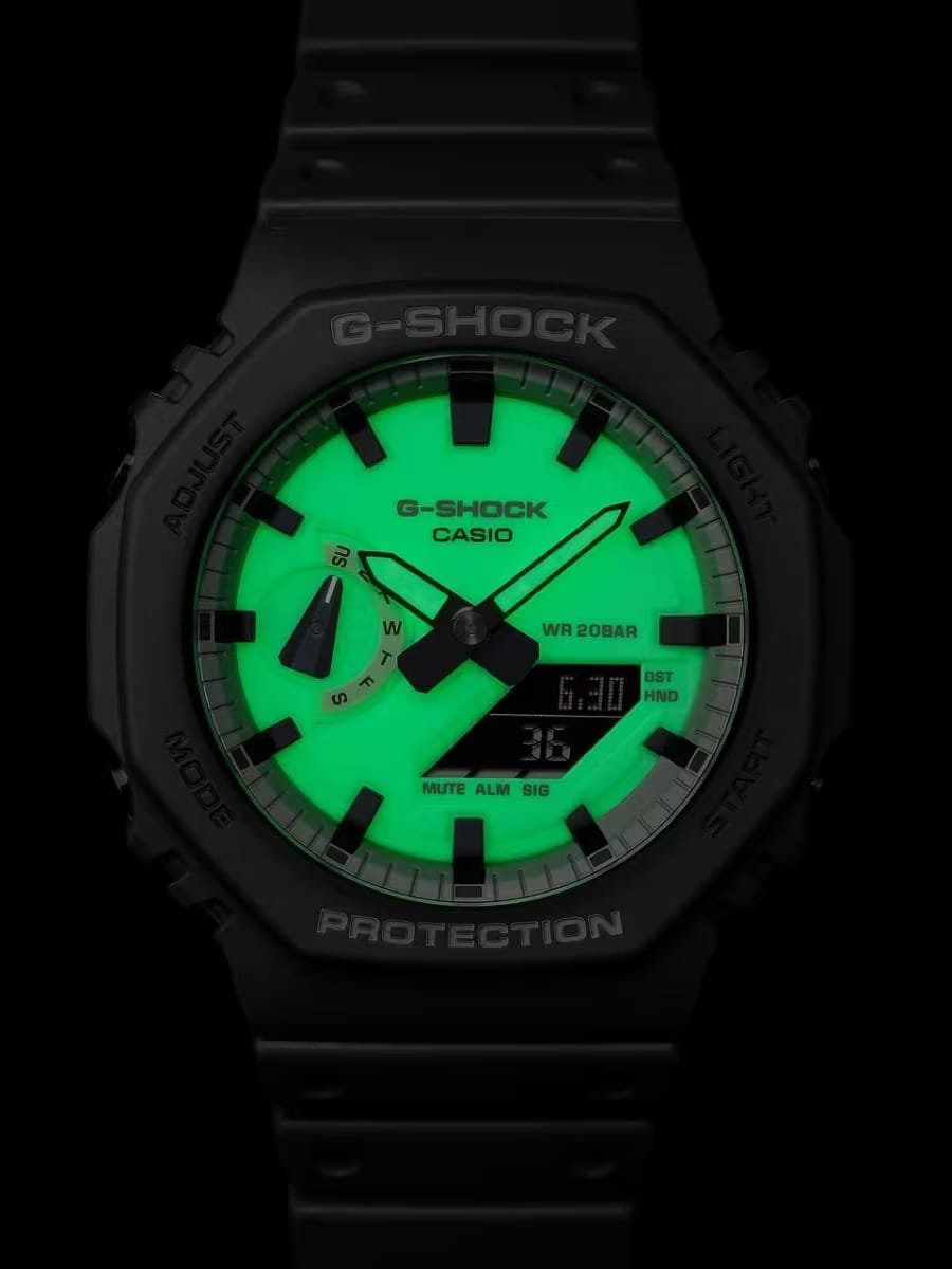 CASIO — Часы G-Shock GA-2100HD-8A Matte Grey/White