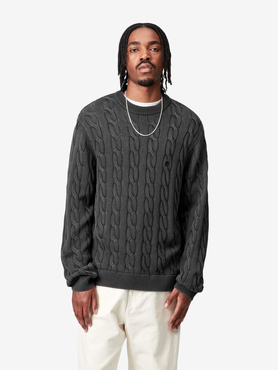 CARHARTT WIP — Свитер вязанный Carter Black (Garment Dyed)
