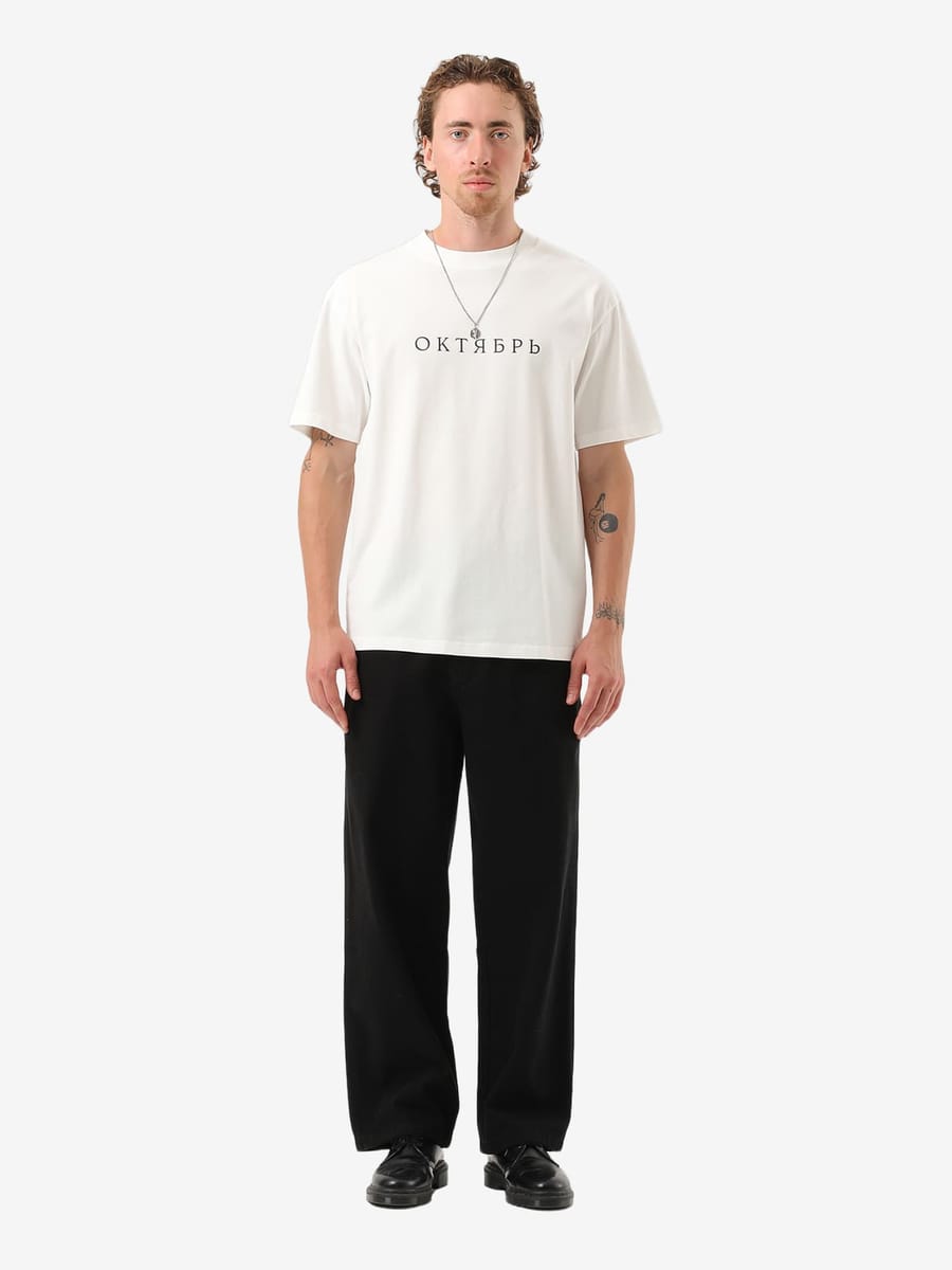ОКТЯБРЬ — Футболка AW'25 OG Logo White