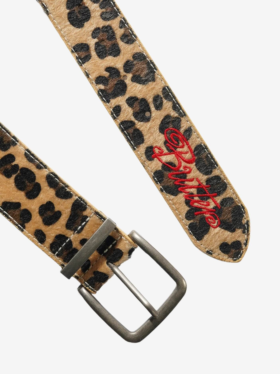 BUTTER GOODS — Ремень Animal Hide Belt Leopard