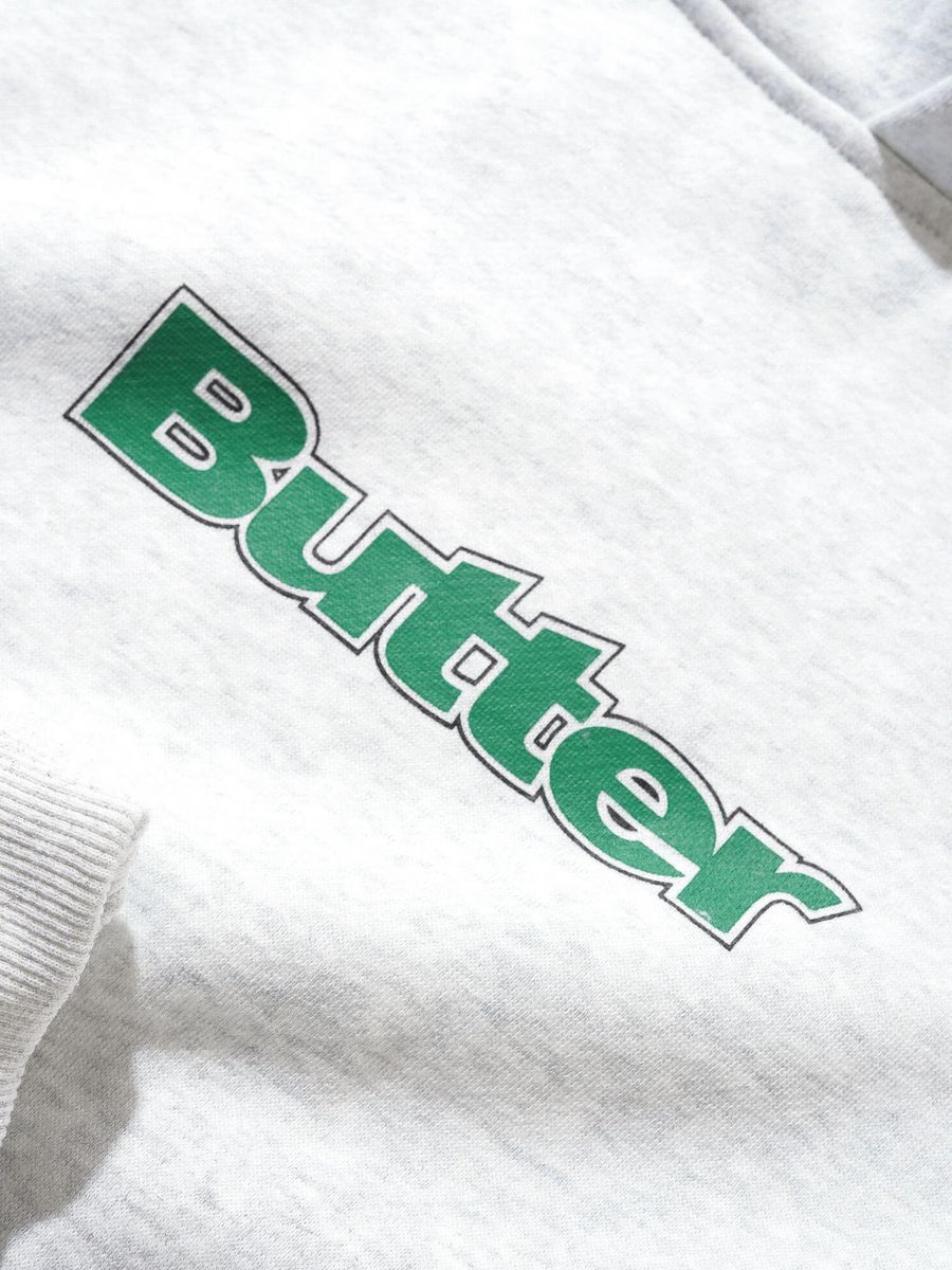 BUTTER GOODS — Худи Outline Logo Ash Grey