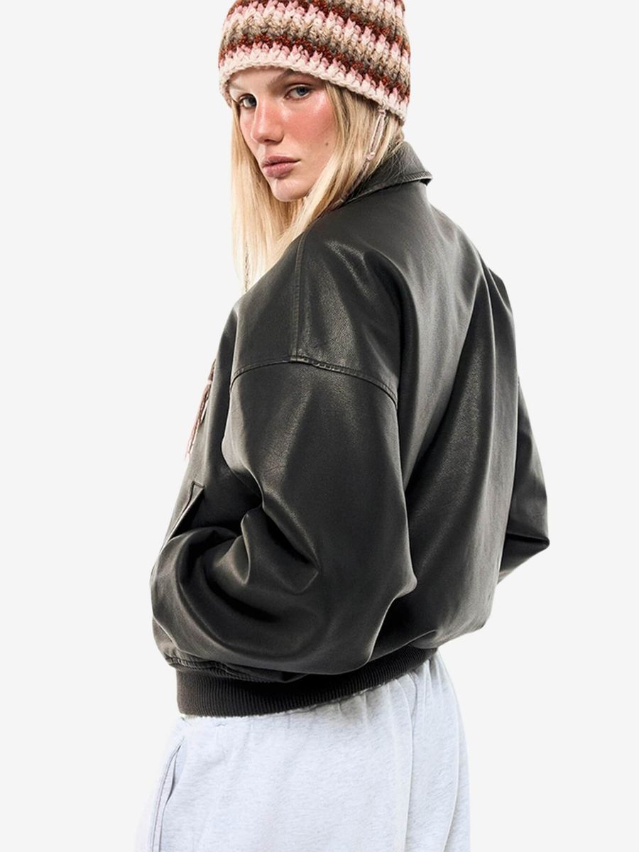 BRÛLER D’AMOUR — Куртка кожаная Jacket "Cas" Black