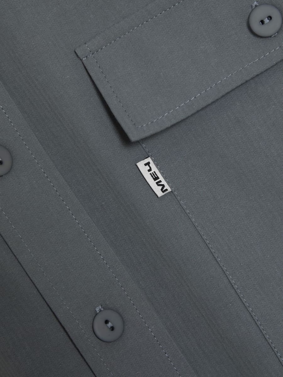 МЕЧ — Рубашка fw24 Stripped Shirt Steel