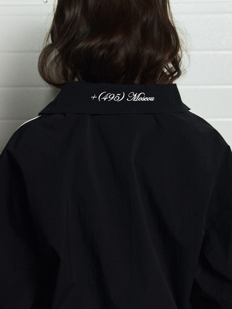 BRÛLER D’AMOUR — Куртка Windbreaker "Désordre" Black