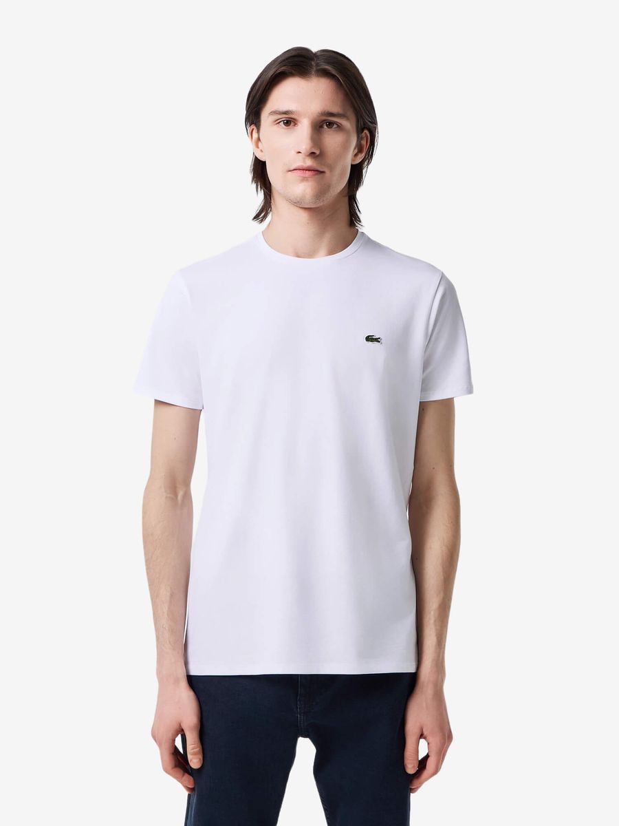 LACOSTE — Футболка Slim Fit White