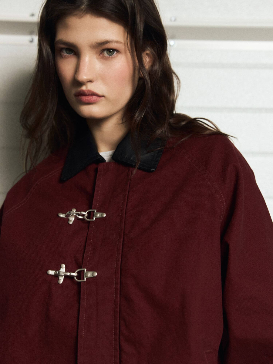 BRÛLER D’AMOUR — Куртка "Atelier trouvé" Jacket Burgundy