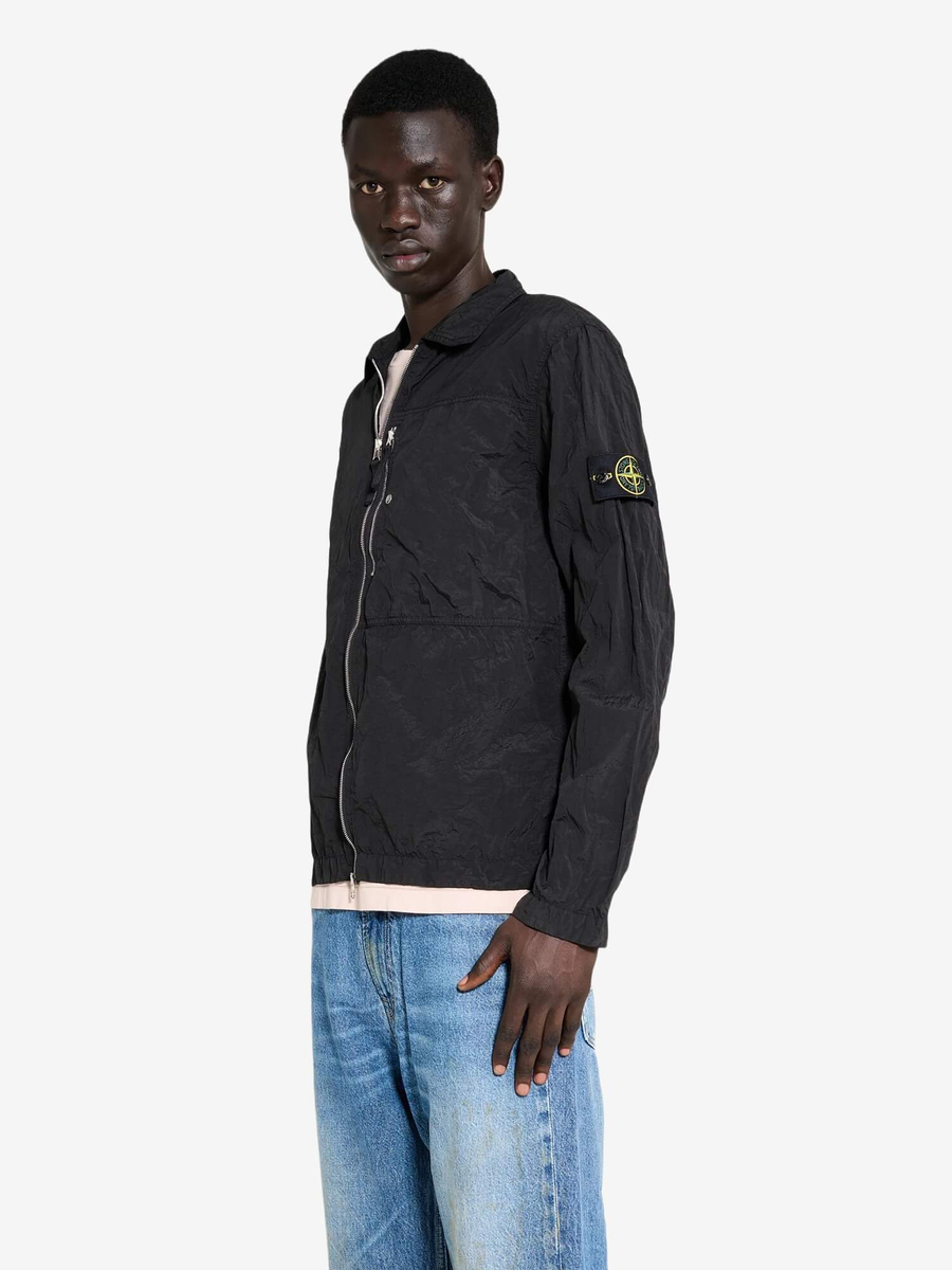 STONE ISLAND — Овершот Nylon Metal ECONYL Jacket Black