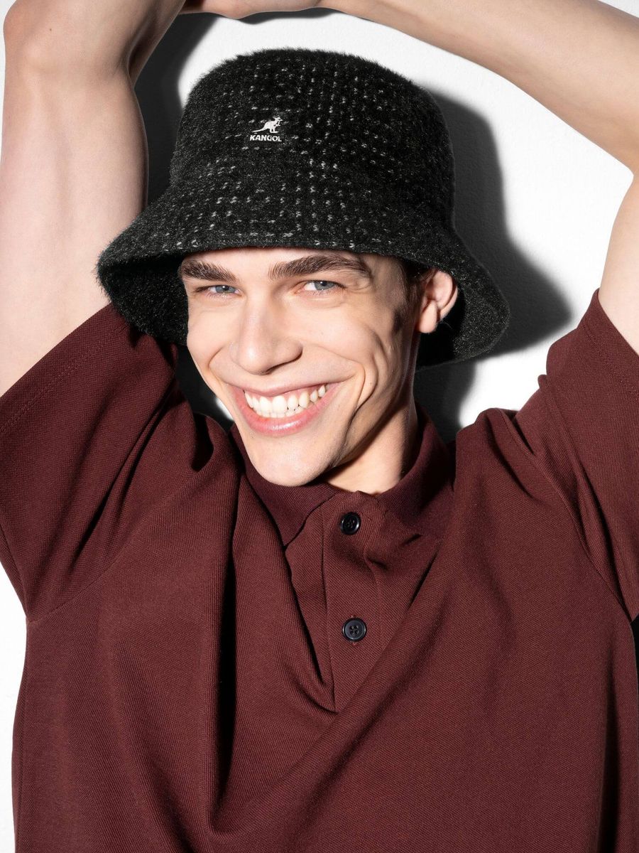 KANGOL — Панама Meeting Point Lahinch Bucket Black/Grey