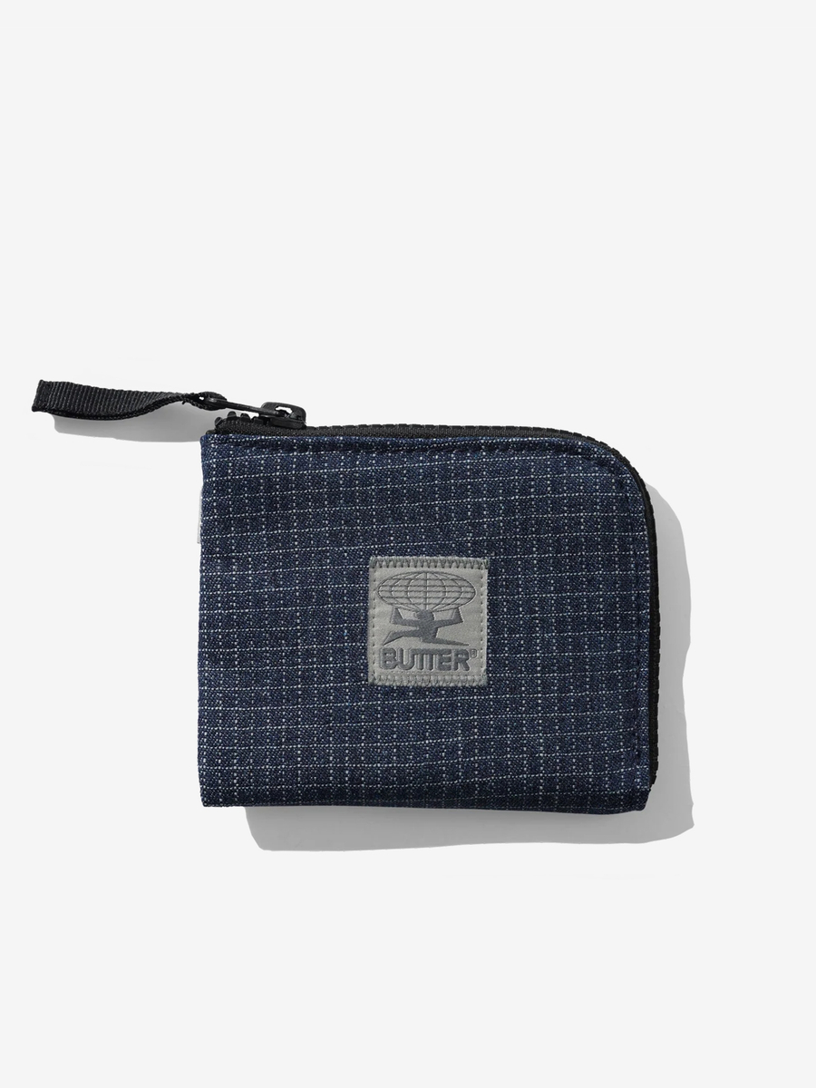 BUTTER GOODS — Кошелек Zip Wallet Denim