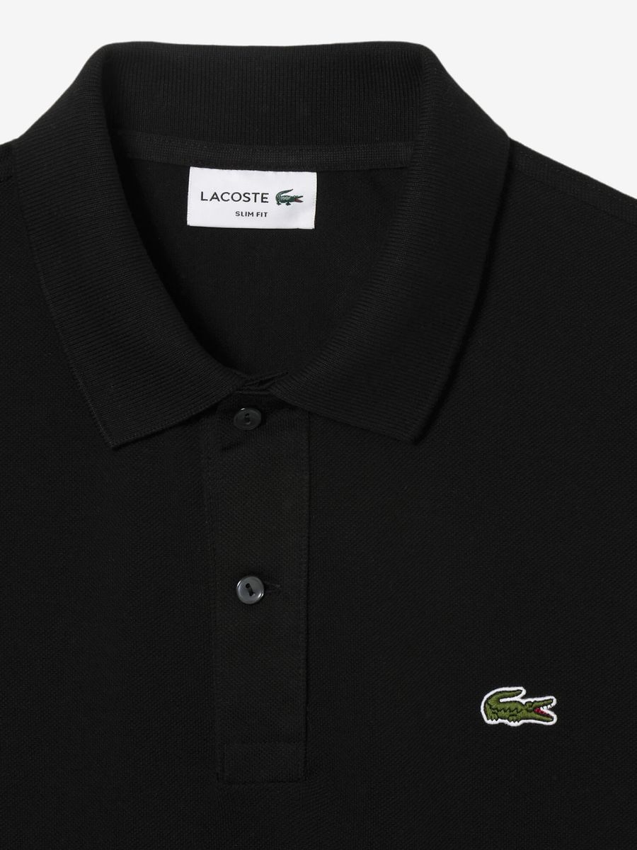 LACOSTE — Футболка Поло Slim Fit L.12.12 Black