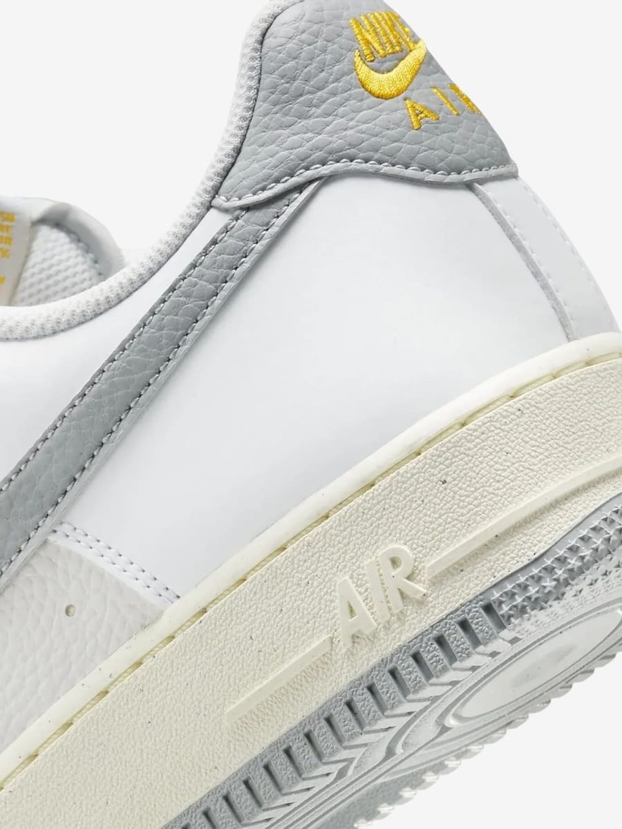NIKE — Кроссовки Air Force 1 Low '07 White/Grey/Yellow