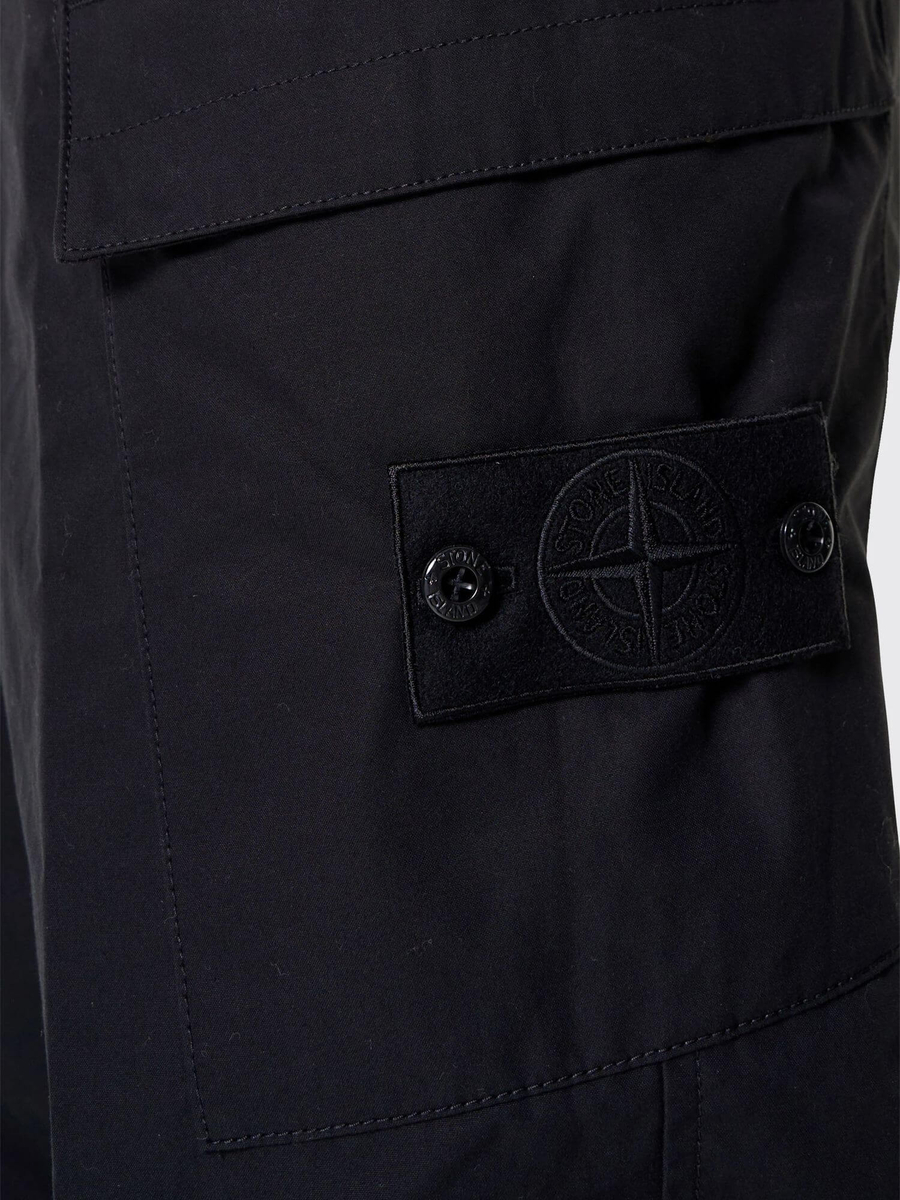 STONE ISLAND — Штаны Skin Touch Cargo Trousers Black
