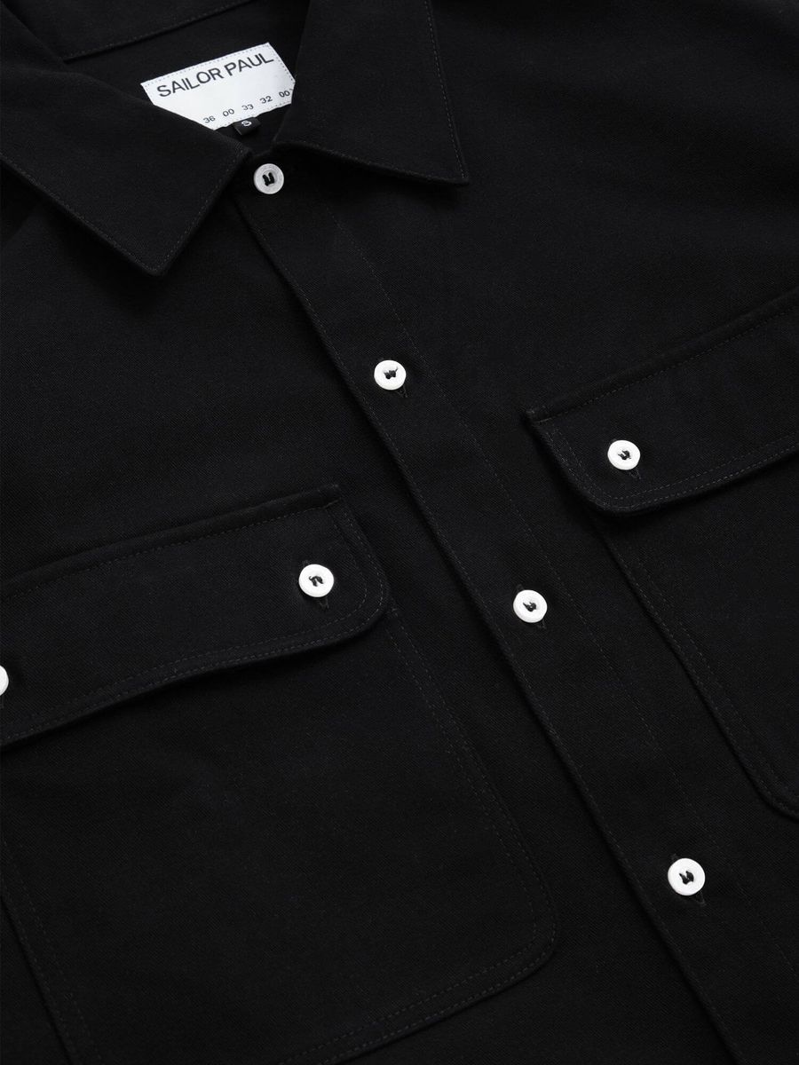 SAILOR PAUL — Куртка Double Pocket Overshit Черный
