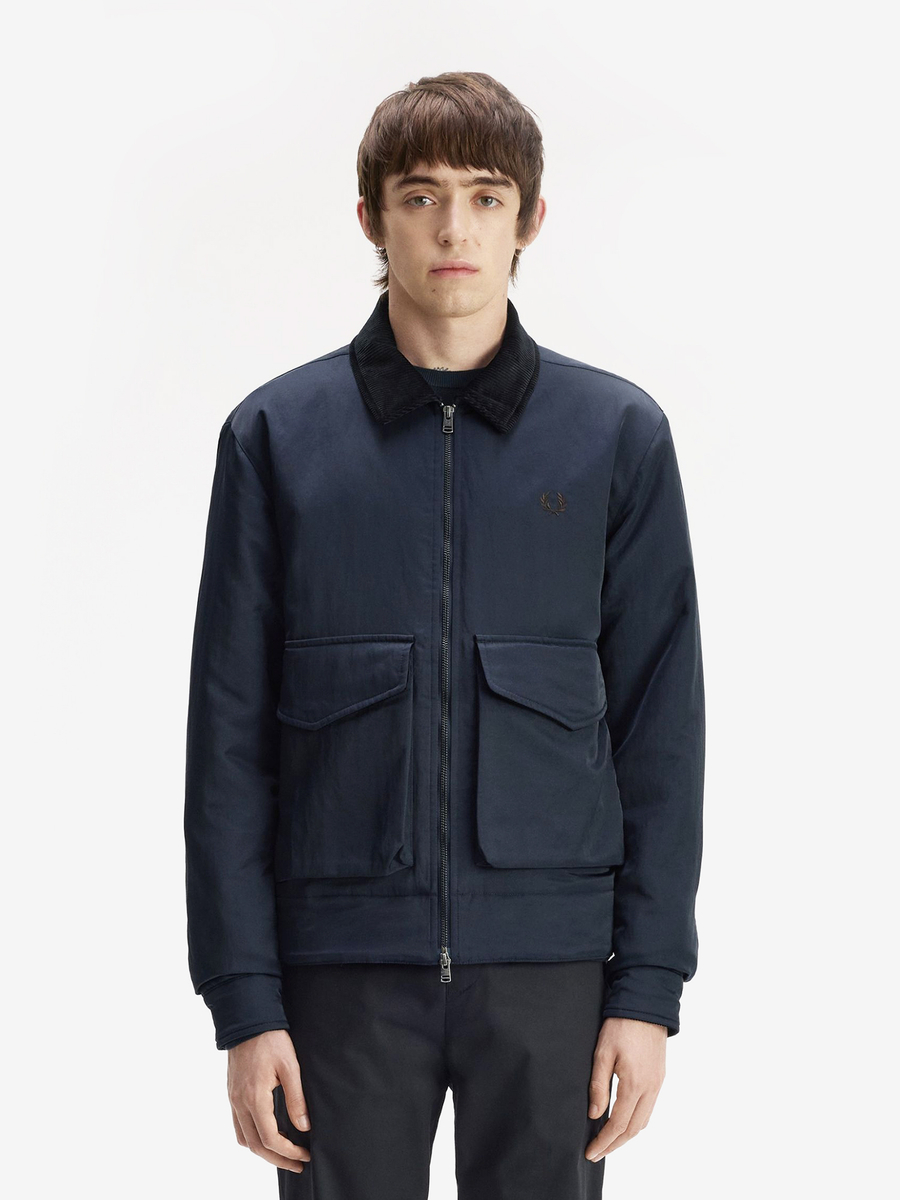FRED PERRY — Куртка Nylon Caban Jacket Navy
